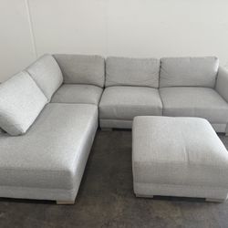 Costco Drayden Fabric Sectional with Ottoman