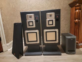 vintage Sony APM-series speakers,