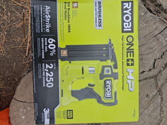 Brand new ryobi 18v brushless 18ga Brad nailer