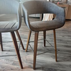Mid century COUNTER CHAIRS PAIR