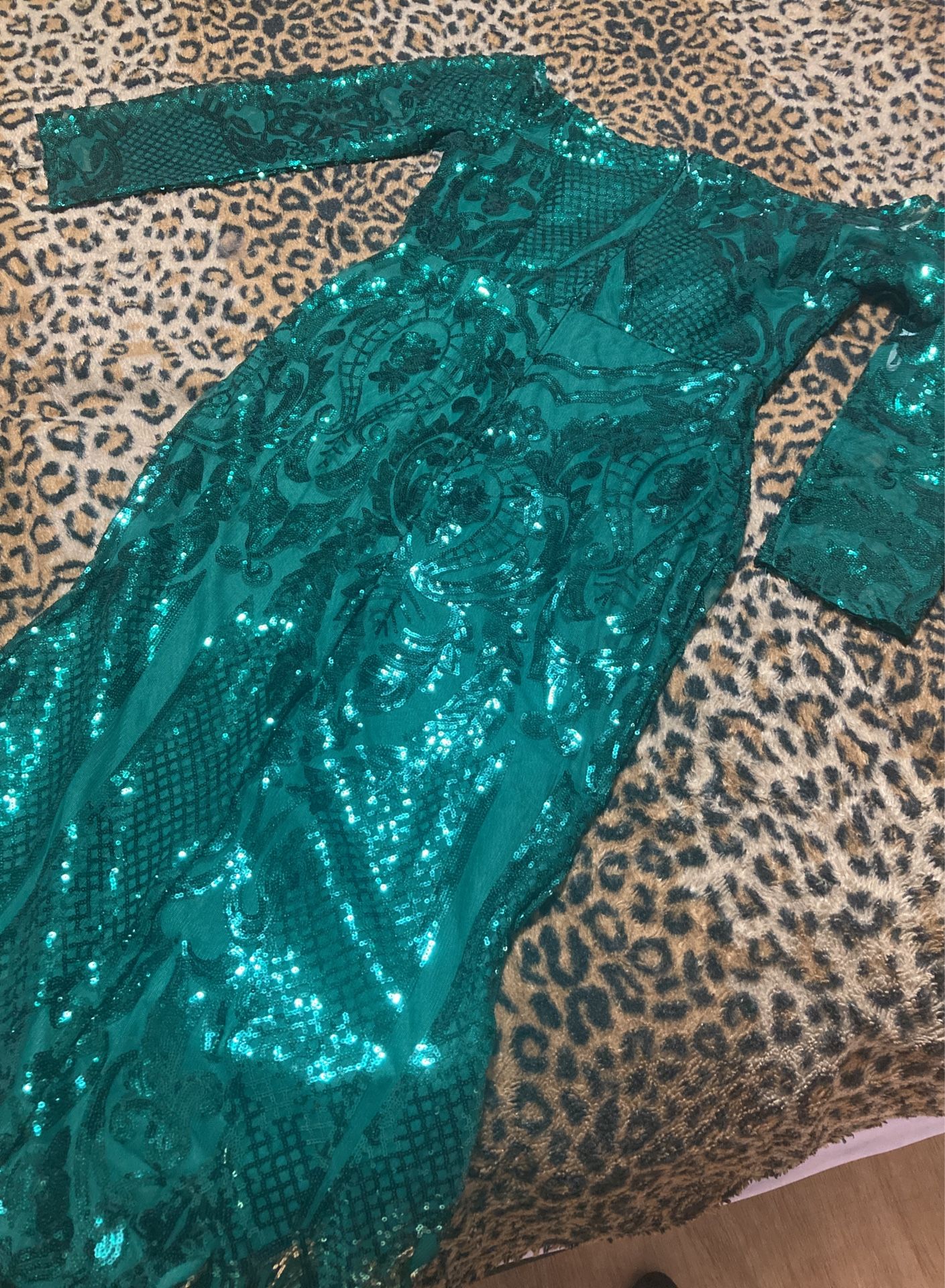 Off The Shoulder Sparkly Gown