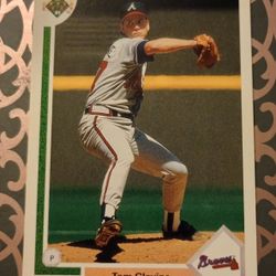 1991 Upper Deck Tom Glavine Atlanta Braves #480 Baseball Card Vintage Collectible Sports MLB Hall of Fame HOF Trading Major League