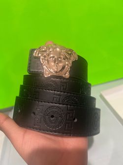 Versace Medusa Head Leather Belt