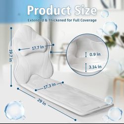 Luxury Thick Full Body Bath Pillows Mat