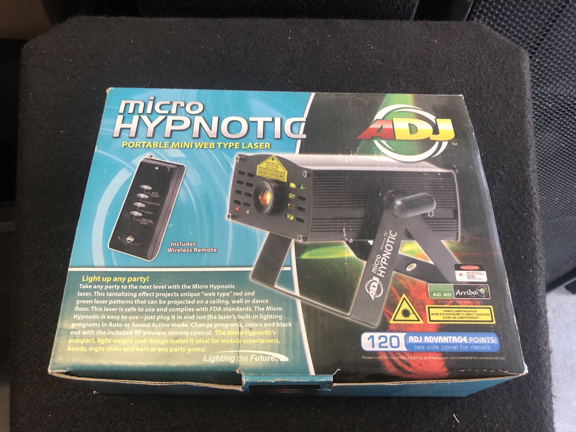 NEW ADJ Micro Hypnotic Portable Lazer