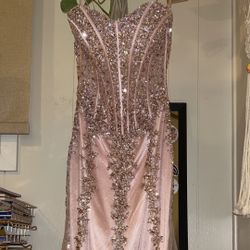 Rose Gold Prom/ Night Dress