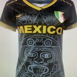 Blusa De Mexico Negra Con Oro