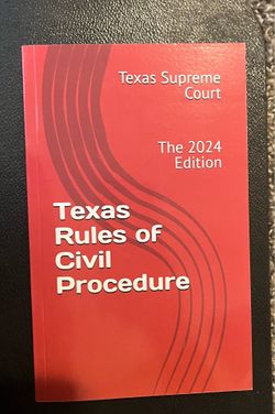 📕 Texas Rules of Civil Procedure 2024 – $20