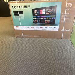 75 Lg Tv Free Delivery 6 Month Warranty.  $55 Down On Finacing 75 Lg Smart 4k HDTV 