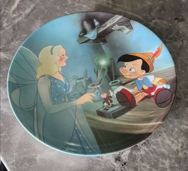 1990 Knowles Pinocchio and the Blue Fairy Collector Plate