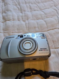 Samsung Maxima Zoom 100 GLM 35mm Point & Shoot Film Camera Quartz Date Tested