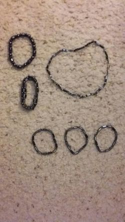 Brand New Hematite bracelets and necklace