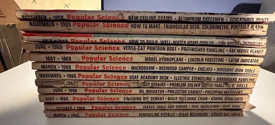 12 Popular Science Magazine’s From 60’s