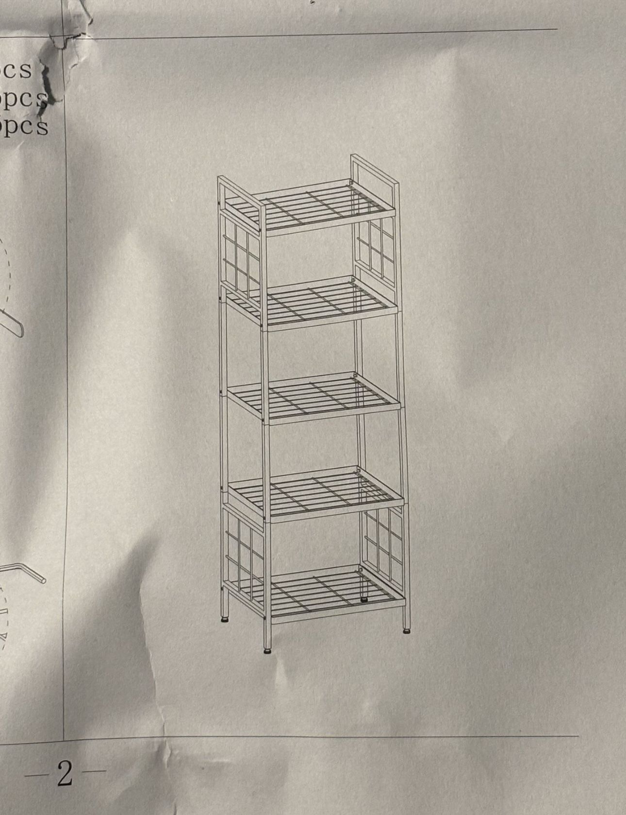 5 Tier Shelf Rack