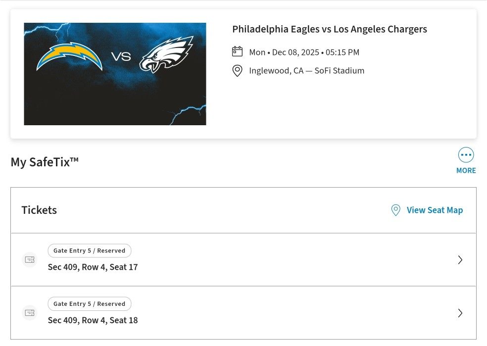 Chargers Vs Eagles 