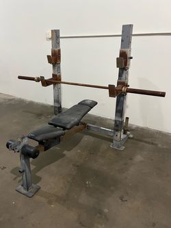 Weight Bench Press with Olympic Weight Bar 7ft