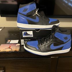 2001 Release Jordan 1 Royals And Japan Navy Size 12.5 DS Condition 