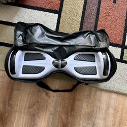 Self-Balancing Hoverboard With Lights, Bluetooth, Travel Bag, Charger - Brand New