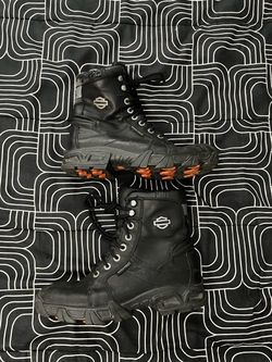 Harley Davidson black leather boots Size 10