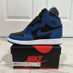 Jordan 1 Retro High Dark Marina Blue GS Size 6.5Y 