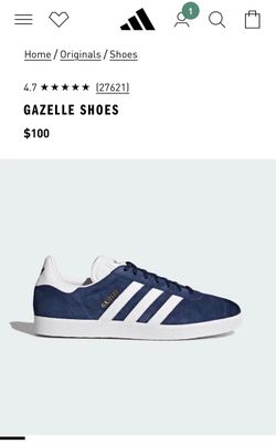 Adidas Gazelle’s Mens 10.5 Navy Blue Suede￼