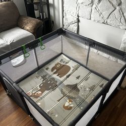 Baby Playpen / Playard with Reversible Play Mat