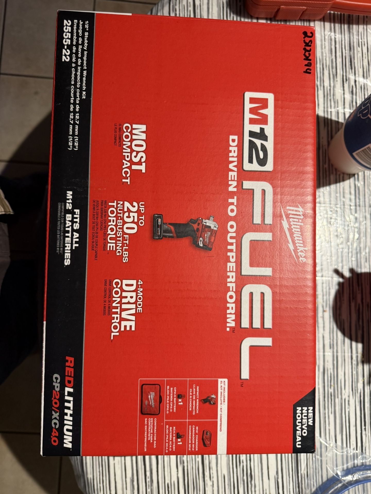 Milwaukee m12v 1/2” stubby with 2 batts, charger , tool bag new in box $275 in n Lakeland