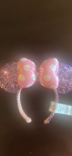 Disney Minnie Mouse Sequin Polka Dot Ear Headband