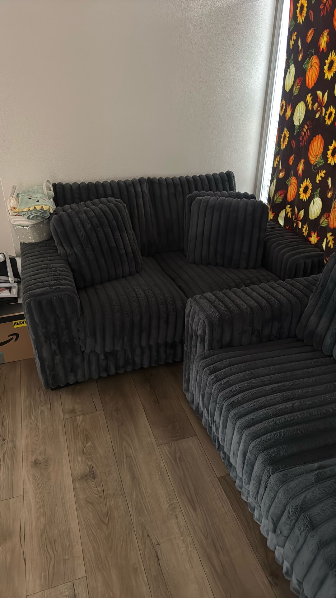 Beautiful Dark Grey Couch Like New 