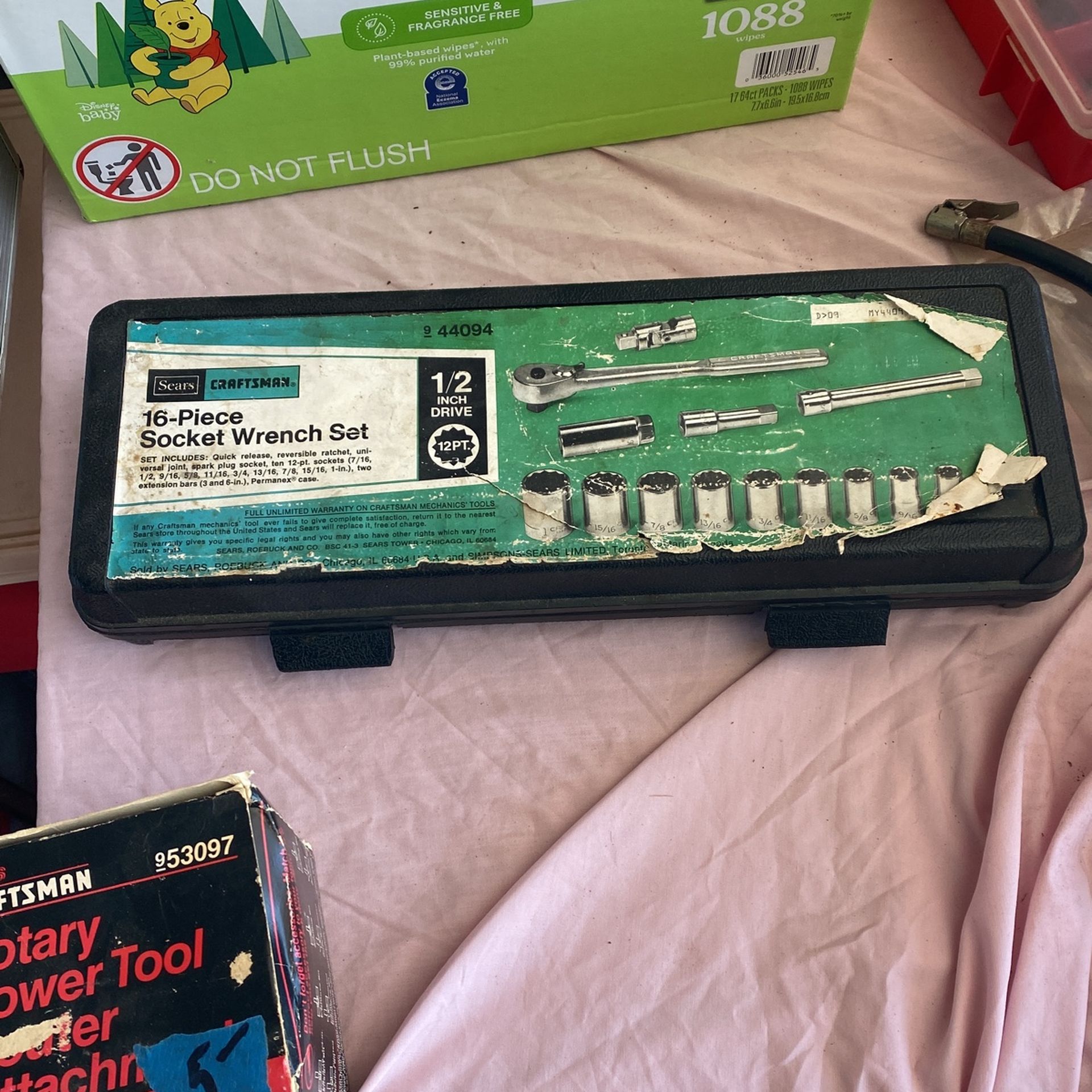 Craftsman 16 piece socket wrench set $20