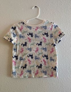 Kids Unicorn Print T-Shirt
