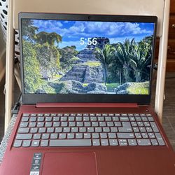 Cherry Red Lenovo 15.6 Inch 128GB Laptop With  Charger Great condition 