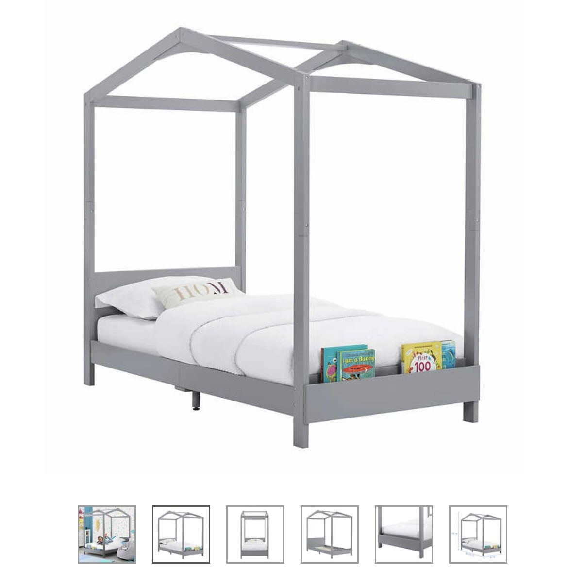 Grey Simmons Kids Juniper Twin House Bed