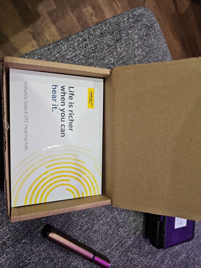 NIB JABRA ENHANCE SELECT 500 OTC HEARING AIDS BRONZE