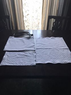 Handmade Receiving blanket, tote, and burping cloth
