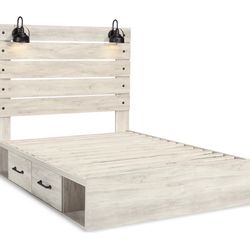 Cambeck Queen Bed frame With Storage
