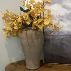 Rustic Organic Modern 17 inch Vase