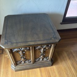End Table - Wood Lots Of Storage