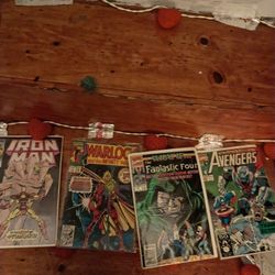 4 Comic Books In Sealed Plastic Wrap