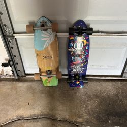 1 SkateBoard and 1 Long Board Bundle 