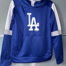 Dodgers Royal Base Up Pullover Hoodie Youth Size: M (10/12)