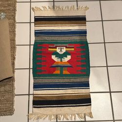 Vintage Handmade Native American Rug 36 X 17 