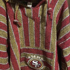 San Francisco 49ers Poncho Sweater  ( XL ) “Unisex” $40