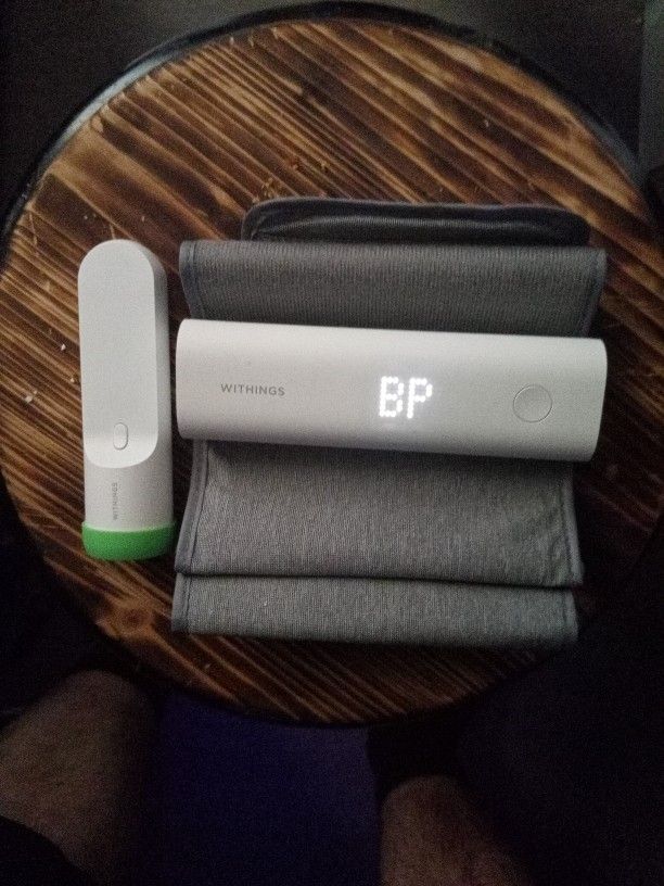 With Things Blood Pressure Monitor And Smart Temperature Reader
