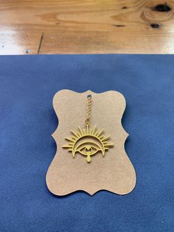 Magic golden eye Necklace 