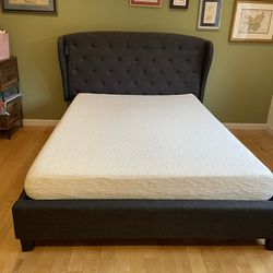 Queen Bed Frame with Mattress & Box Spring 