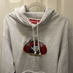 Supreme Vampire Boy Grey Large Hoodie