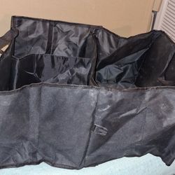 Drive Auto Products Car Cargo Trunk Organizer Folding Compartments (Black)