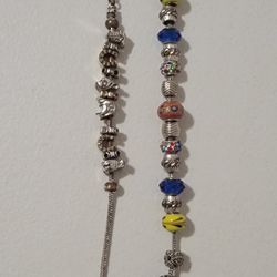 2 Charm Bracelets with Charms - $50 OBO