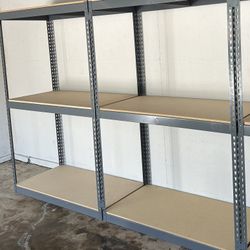 Garage Shelving 48 in W x 24 in D New Industrial Boltless Warehouse Racks Stronger Than Homedpot Lowes Costco Delivery Available
